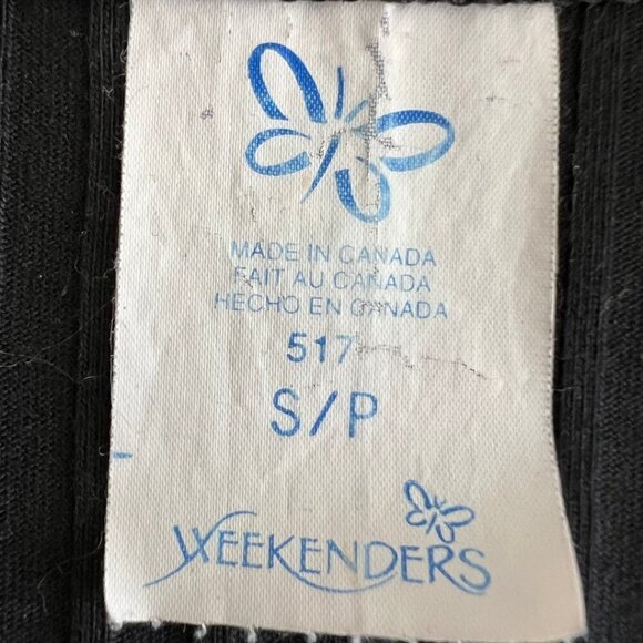 Weekenders Black Ribbed V-Neck Single Button Long Sleeve Shirt - Picture 5 of 5